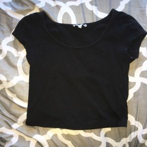Black crop top